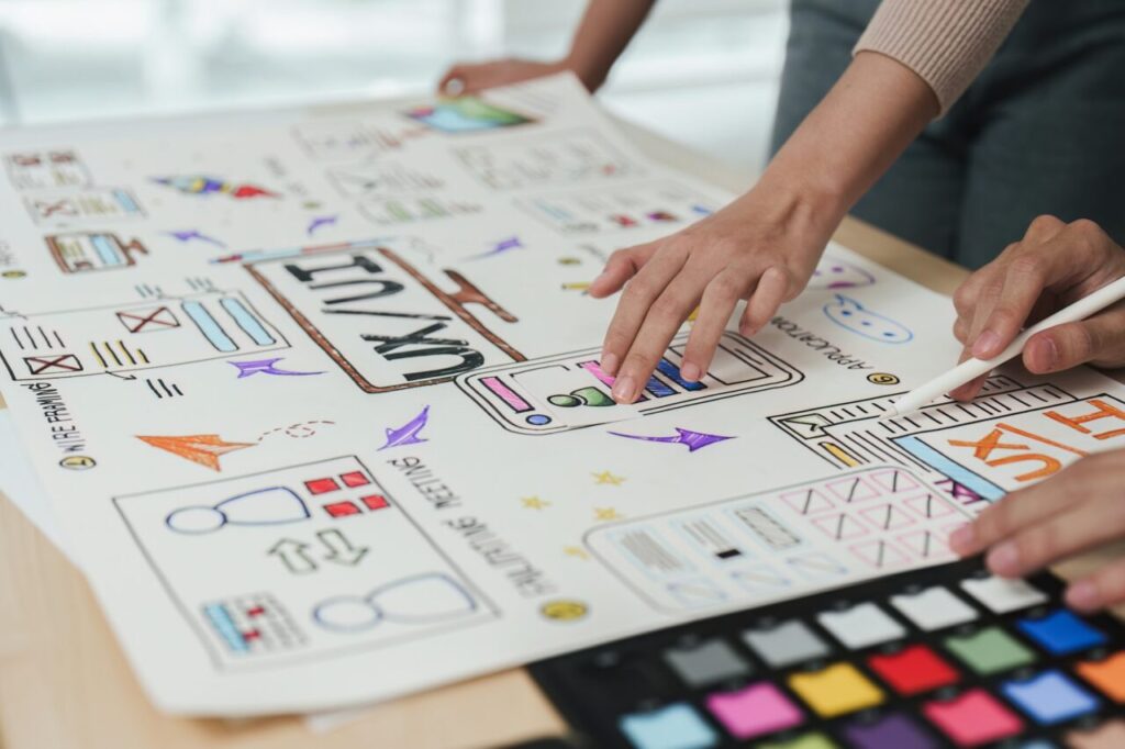 Digital marketing and web design planning for business growth