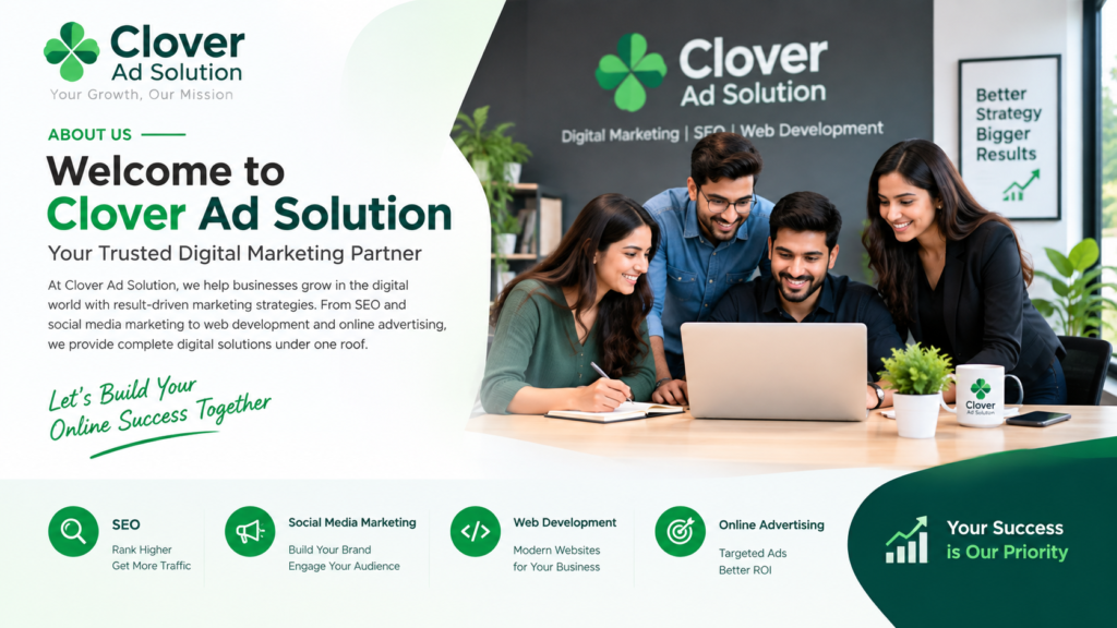Clover Ad Solution digital marketing team providing SEO and online marketing services